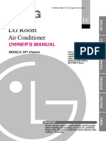 LG Room Air Conditioner: Owner'S Manual