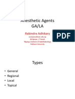 Anesthetic Agents Ga/La: Rabindra Adhikary