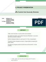 Final Project Presentation: A I Based Traffic Control and Anomaly Detector