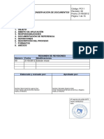 Procedimiento de Conservacion de Documentos