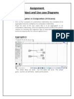 Assignment Class, Object and Use Case Diagrams: Task 01: Aggregation Vs Composition (10 Scores)