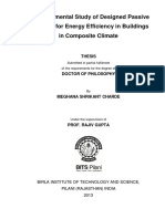 Experimental Study of Passive Building Elements for Energy Efficiency