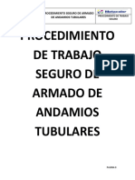 Procedimiento de Trabajo Seguro de Armado de Andamios