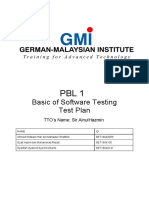 Test Plan Document Client and Server Application