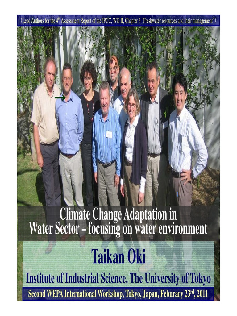 CC Adaptation in Water Sector | PDF | Effects Of Global Warming | Ipcc ...