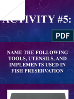 Tools, Utensils and Implements For Fish Preservation