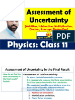 Assessment of Uncertainty in The Final Result