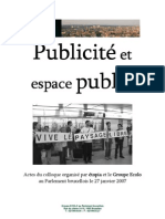 Publicité et espace public