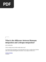 What Is The Difference Between Riemann Integration and Lebesgue Integration