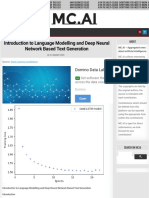 Introduction to Language Modelling and Deep Neural Network Based Text Generation – mc.ai