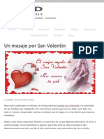 Un Masaje de Regalo para San Valentin