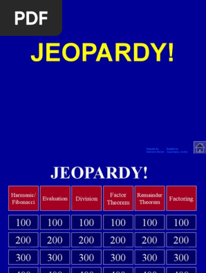 Blank Jeopardy 3