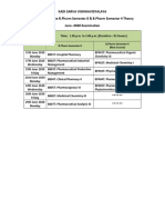 B.Pharm Sem 8 Examination Schedule PDF