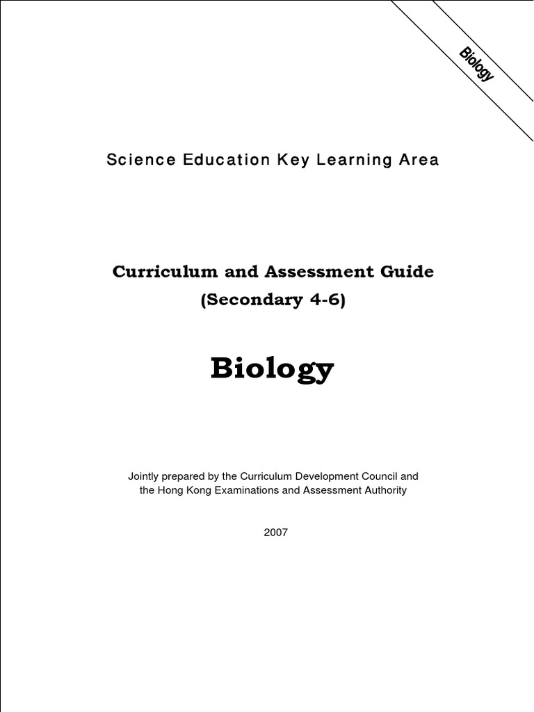 Biology: Science Education Key Learning Area | PDF | Photosynthesis ...