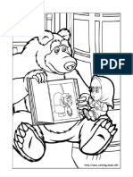 Masha and The Bear Coloring Picture