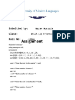 National University of Modern Languages - Docx SW Assighnment