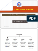 Alkana, Alkena Dan Alkuna: Dr. Sahidin, M.Si