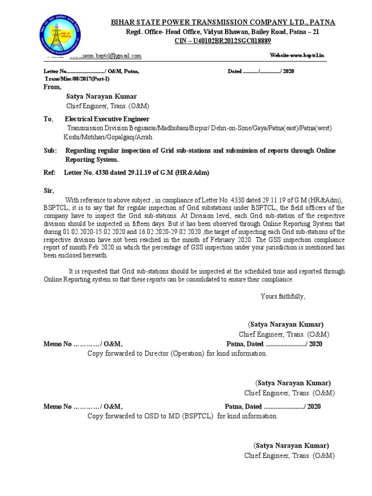 Bihar State Power Transmission Company LTD., Patna Download Free PDF