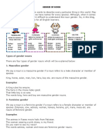 Gender of Noun