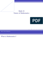 Math 10 Nature of Mathematics