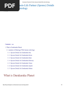 Darakaraka Planets-Life Partner (Spouse) Details With Jaimini Astrology