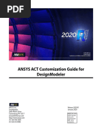 Ansys Act Customization Guide For Designmodeler