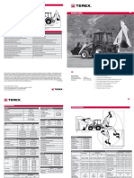 Terex 820 Backhoe Loader TechSheet PDF