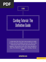 Ultimate Carding Tutorial PDF in 2020 PDF