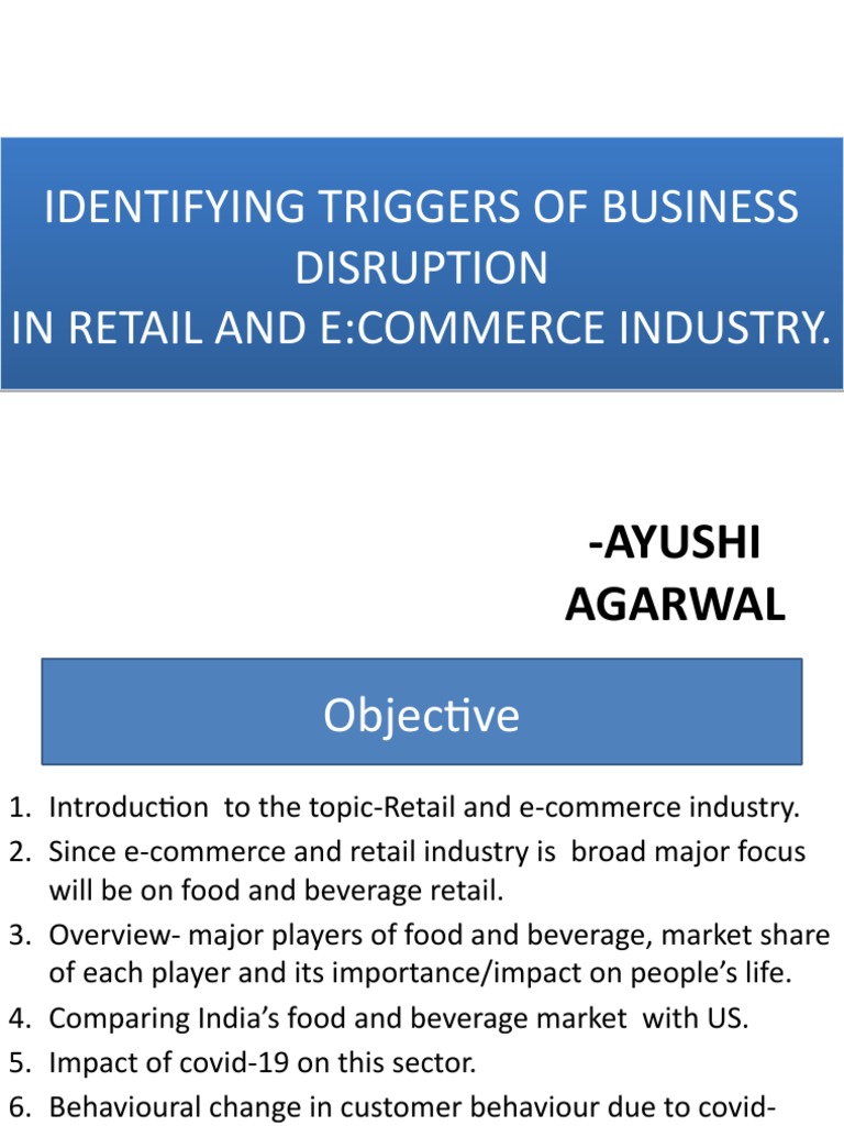 Identifying Triggers of Business Disruption in Retail and E:Commerce ...