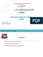 Stages of Combustion in SI Engine Explained