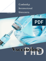 Vaccinology PHD