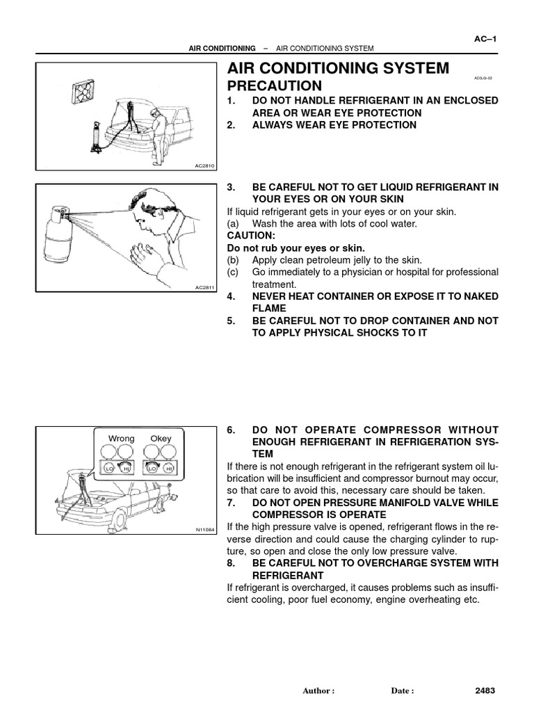 Air Conditioning System Safety and Inspection Guide | PDF | Air ...