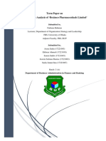 Performance Analysis of Beximco Pharmaceuticals Limited