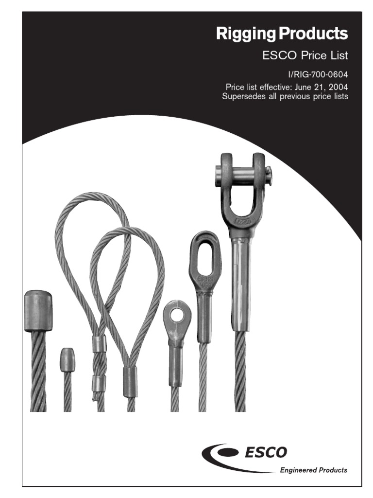 Esco Catalog PDF Indemnity Civil Law (Legal System)