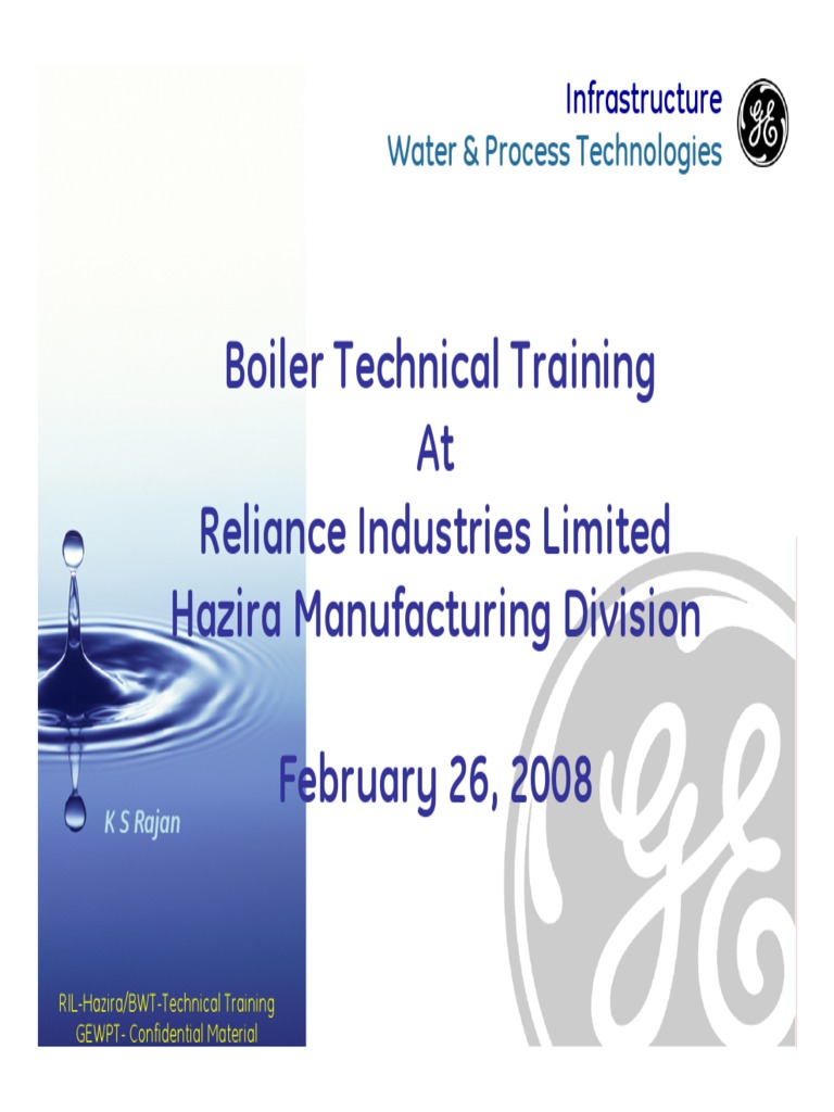 Boiler Technical Training At Reliance Industries Limited Hazira