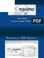 User Guide (How To Create TT&WO)