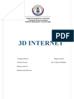 3D Internet: Prepared by Supervised