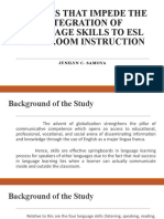 Factors Affecting The Integration of Language Skills To