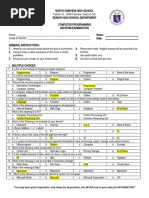 Computer Programming MCQ With Answers