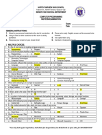 Computer Programming MCQ With Answers