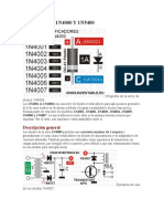 Los Diodos 1N4000 y 1N5400