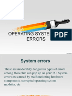 Operating System (Os) Errors