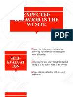 Expected Behavior in The Wi Site