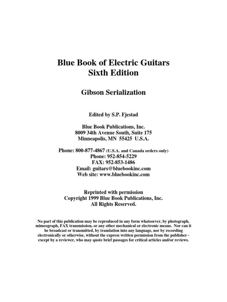 Gibson Serial Numbers PDF Guitars Guitar Family Instruments