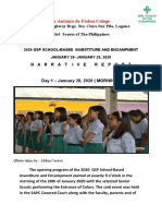 San Antonio de Padua Colege: 2020 GSP School-Based Investiture and Encampment JANUARY 28-JANUARY 29, 2020