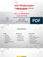 Discrete Mathematics Structure: (Sets, Relations and Functions)