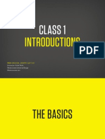 Class 1: Introductions