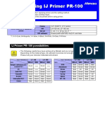 Notes at Using IJ Primer PR-100