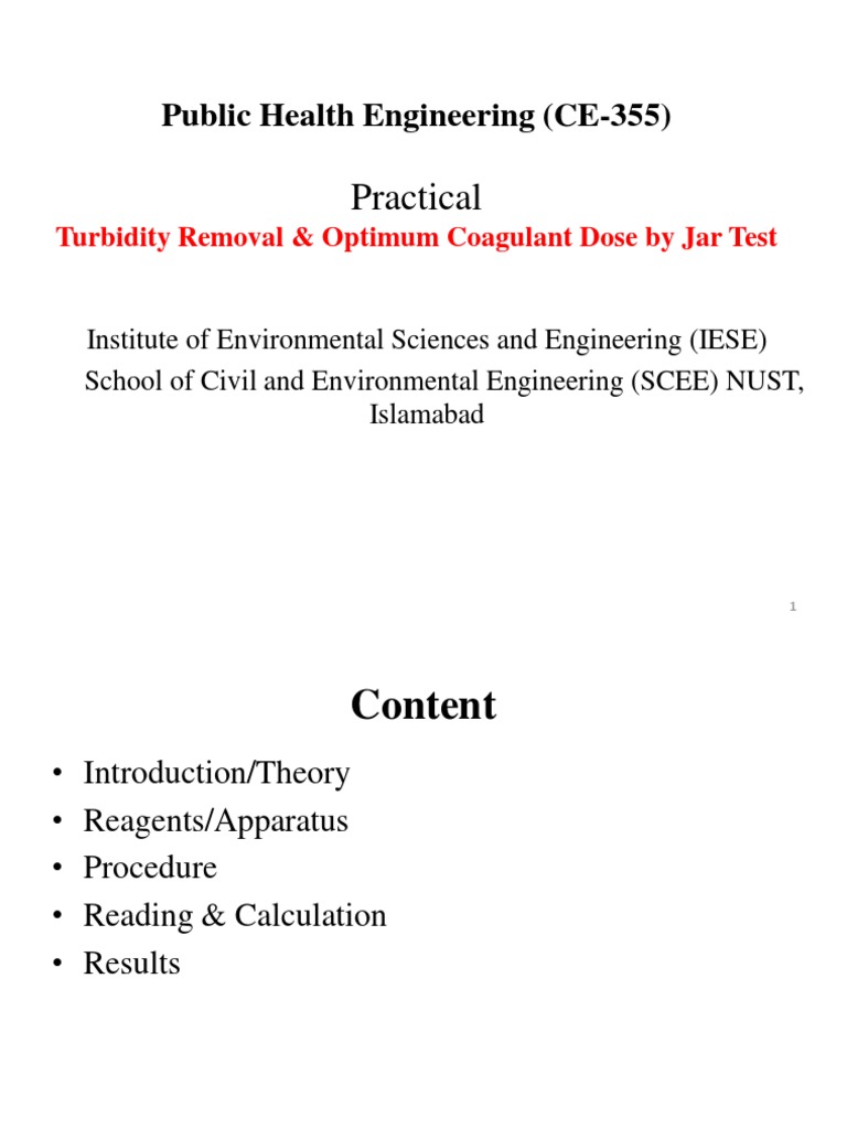 Jar Test Experiment PDF Environmental Issues With Water