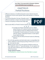 Partial Fractions: Like Our Page For More Entry Test Materials & Admission Updates